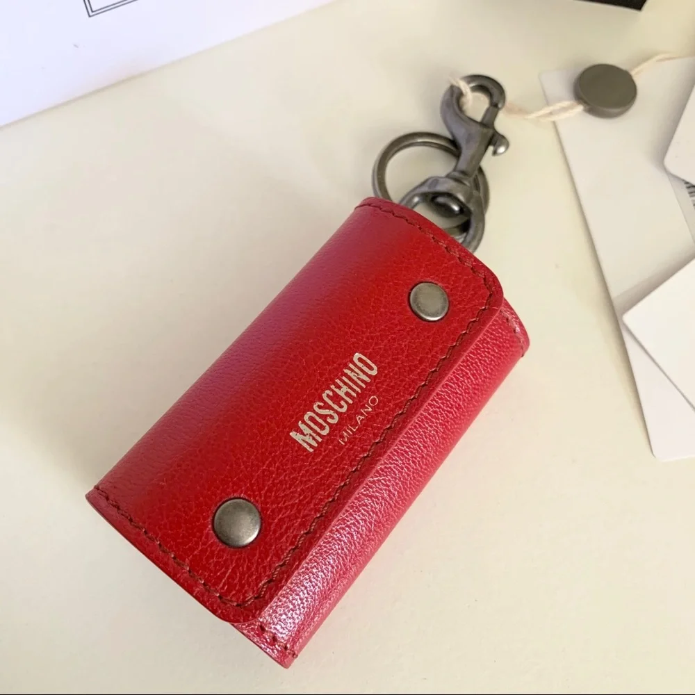 Moschino leather key case (Italy)